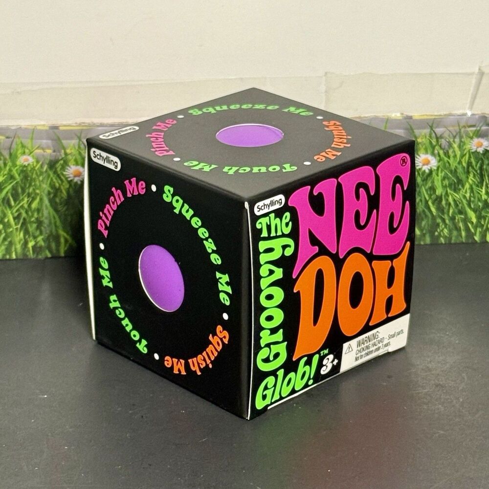 Schylling NeeDoh Original Groovy Glob Stress Ball Purple New